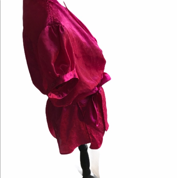 Cato XL. Pink beautiful blouse short sleeves ties - Picture 10 of 12